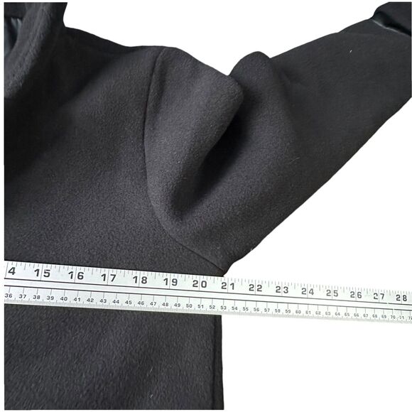 Dudley Stephens Fleece Peacoat Womens Medium Black Polyester Coat Jacket Stretch - Picture 7 of 9